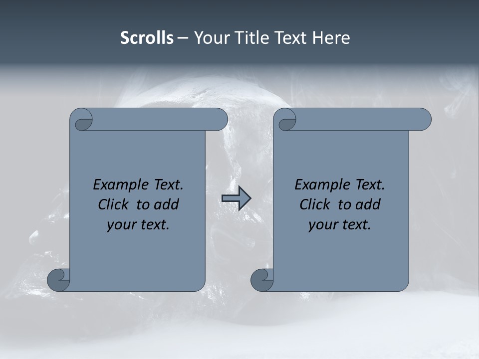 Human Halloween Smoky PowerPoint Template