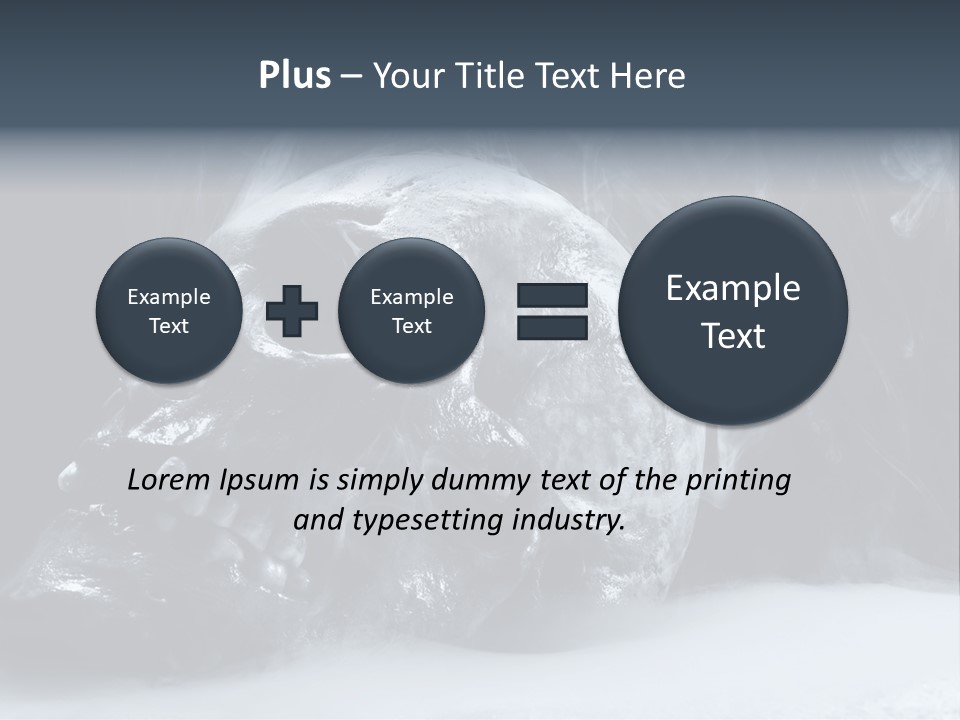 Human Halloween Smoky PowerPoint Template