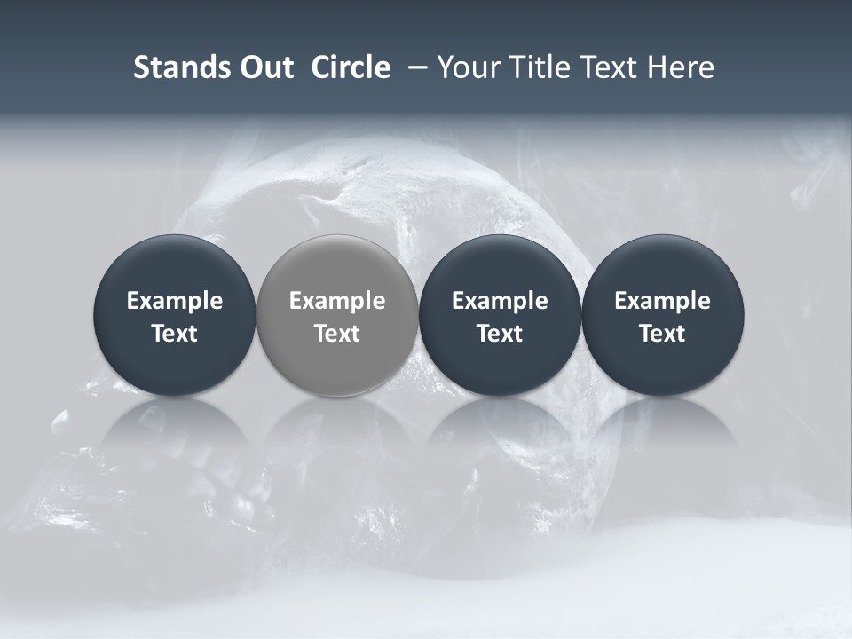 Human Halloween Smoky PowerPoint Template