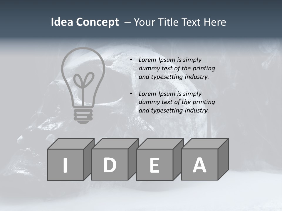 Human Halloween Smoky PowerPoint Template