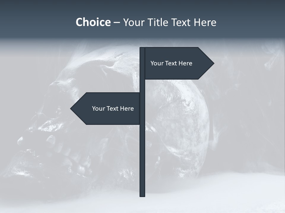 Human Halloween Smoky PowerPoint Template