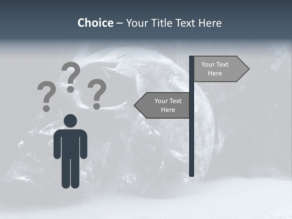 Human Halloween Smoky PowerPoint Template