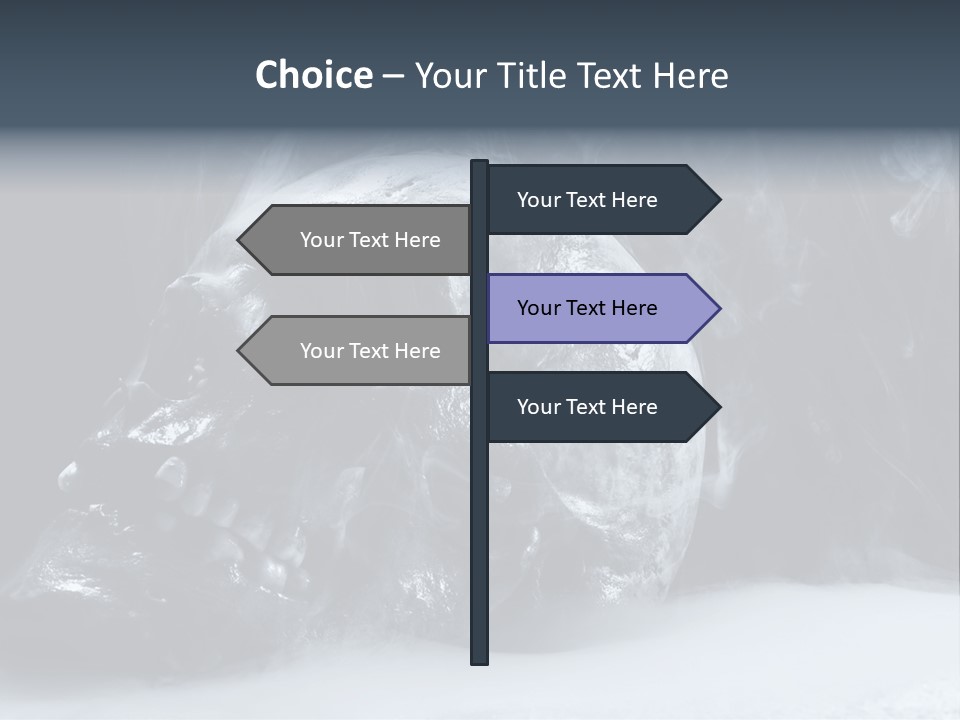 Human Halloween Smoky PowerPoint Template