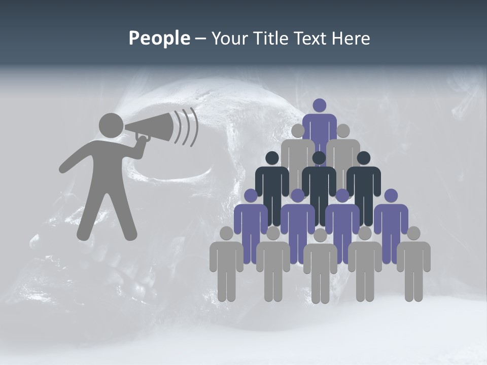 Human Halloween Smoky PowerPoint Template