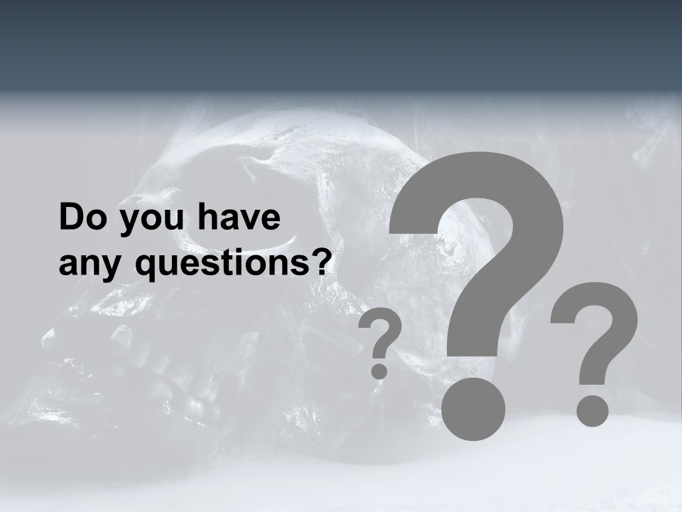 Human Halloween Smoky PowerPoint Template