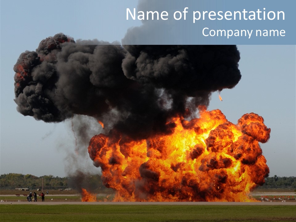 Accident Fire Inferno PowerPoint Template