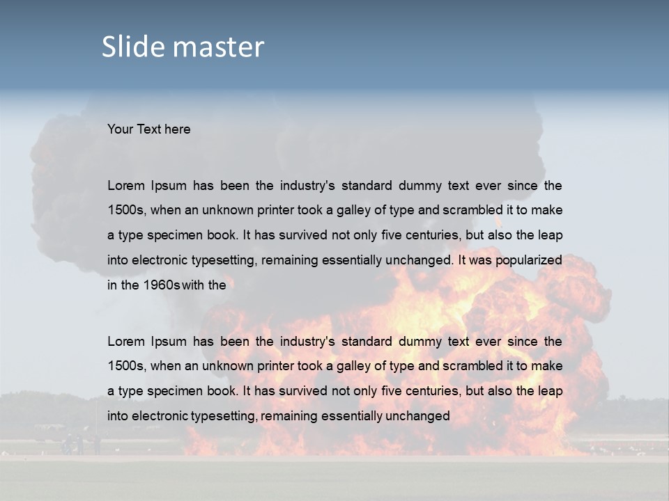 Accident Fire Inferno PowerPoint Template