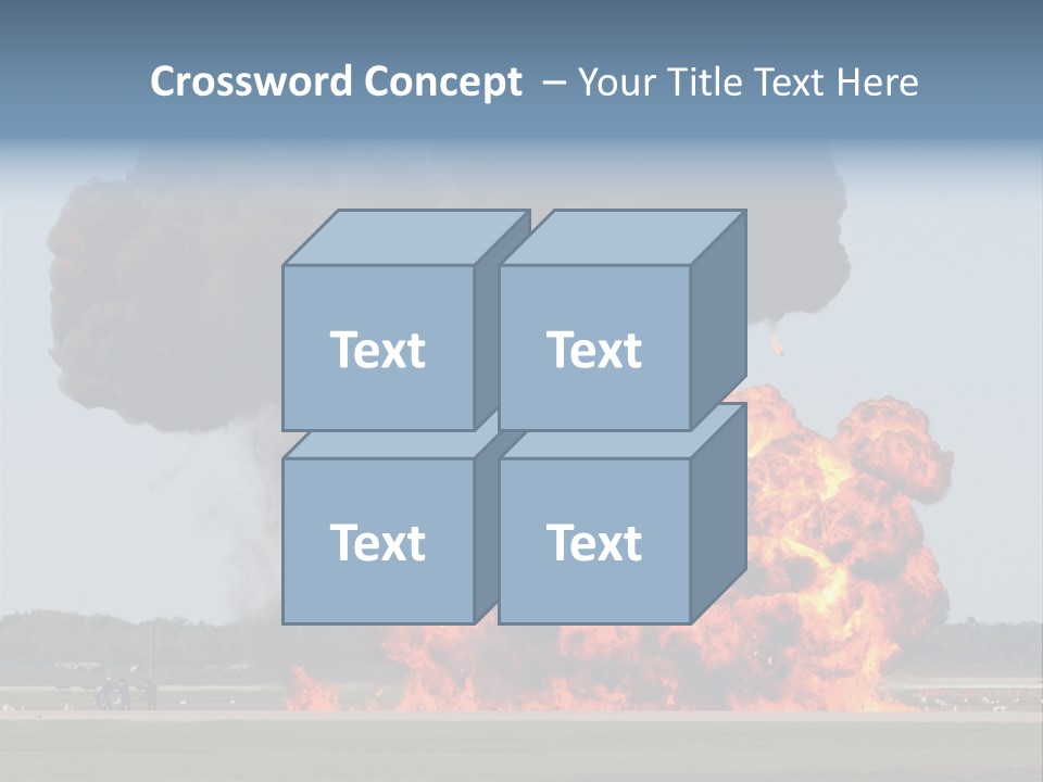Accident Fire Inferno PowerPoint Template