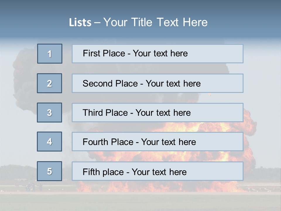 Accident Fire Inferno PowerPoint Template