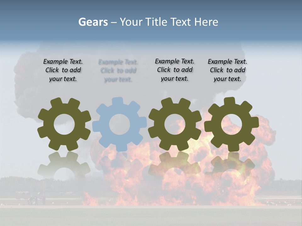 Accident Fire Inferno PowerPoint Template