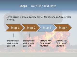 Accident Fire Inferno PowerPoint Template