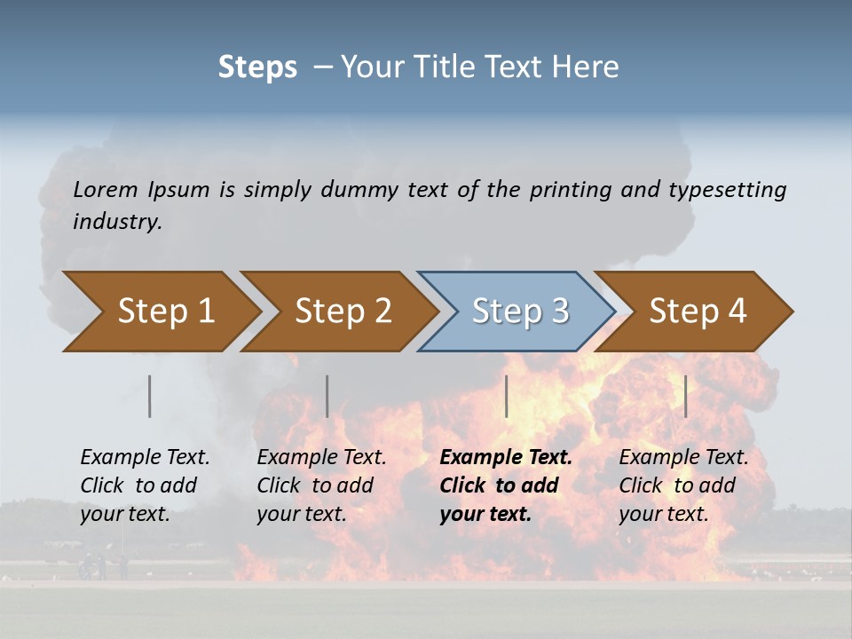 Accident Fire Inferno PowerPoint Template