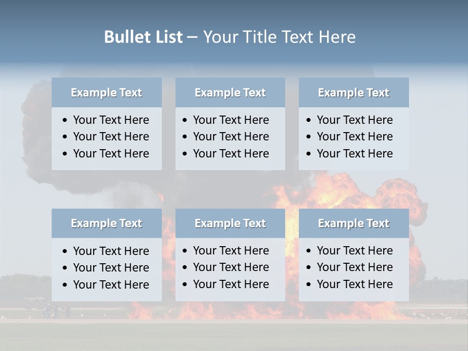Accident Fire Inferno PowerPoint Template