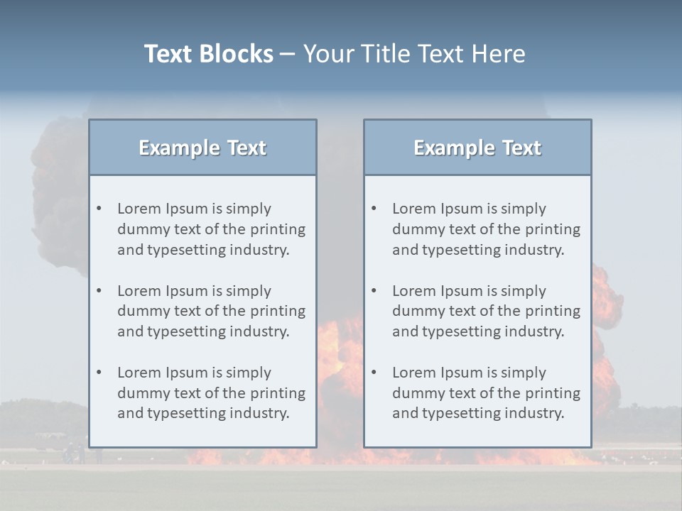 Accident Fire Inferno PowerPoint Template