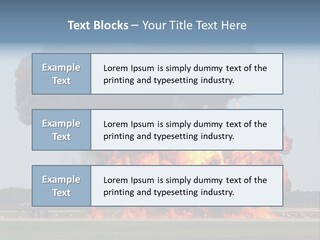 Accident Fire Inferno PowerPoint Template