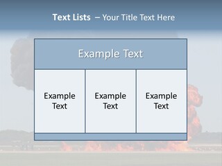 Accident Fire Inferno PowerPoint Template