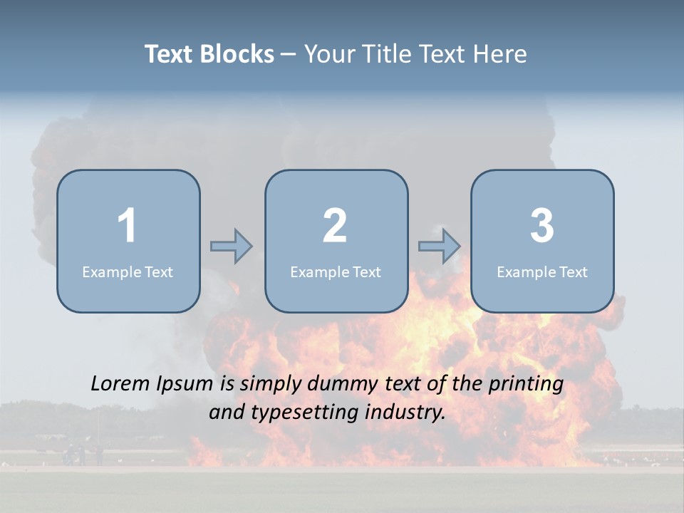 Accident Fire Inferno PowerPoint Template