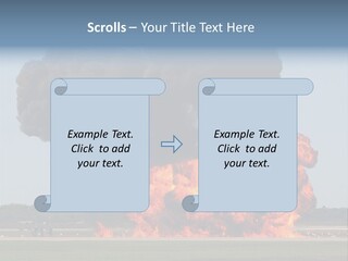 Accident Fire Inferno PowerPoint Template