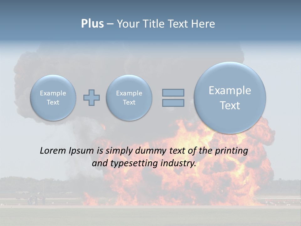 Accident Fire Inferno PowerPoint Template