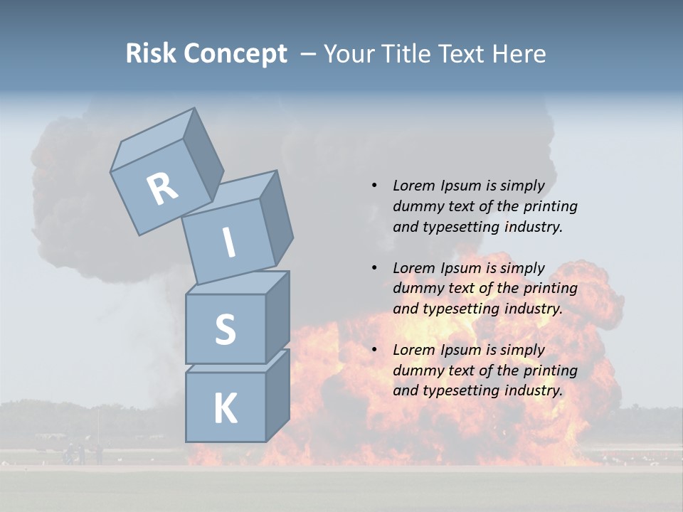 Accident Fire Inferno PowerPoint Template