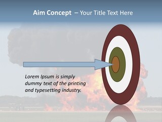 Accident Fire Inferno PowerPoint Template