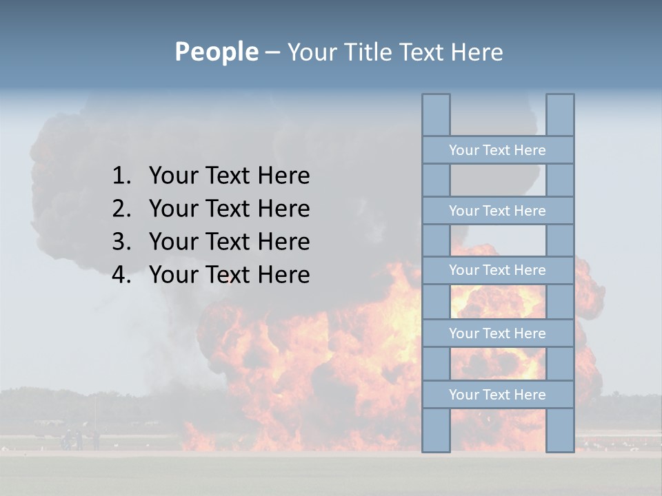 Accident Fire Inferno PowerPoint Template