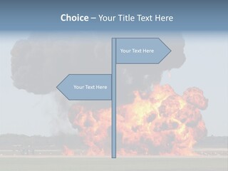 Accident Fire Inferno PowerPoint Template