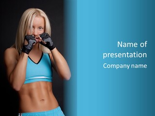 Athletic Lifting Health PowerPoint Template