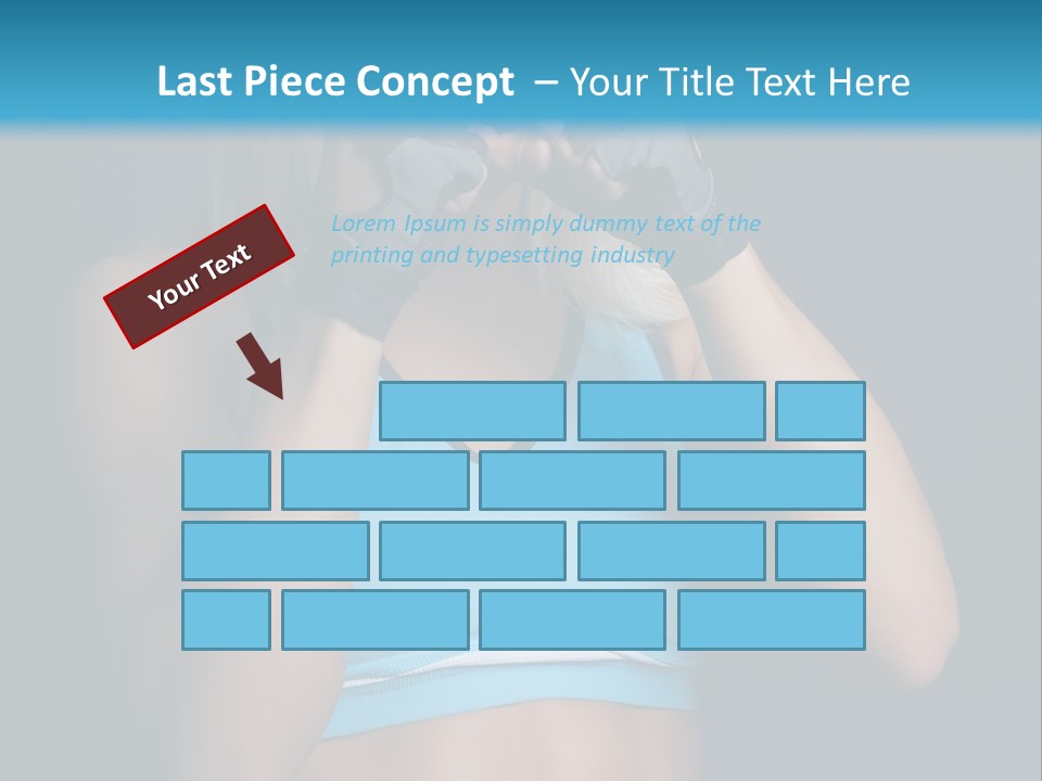 Athletic Lifting Health PowerPoint Template