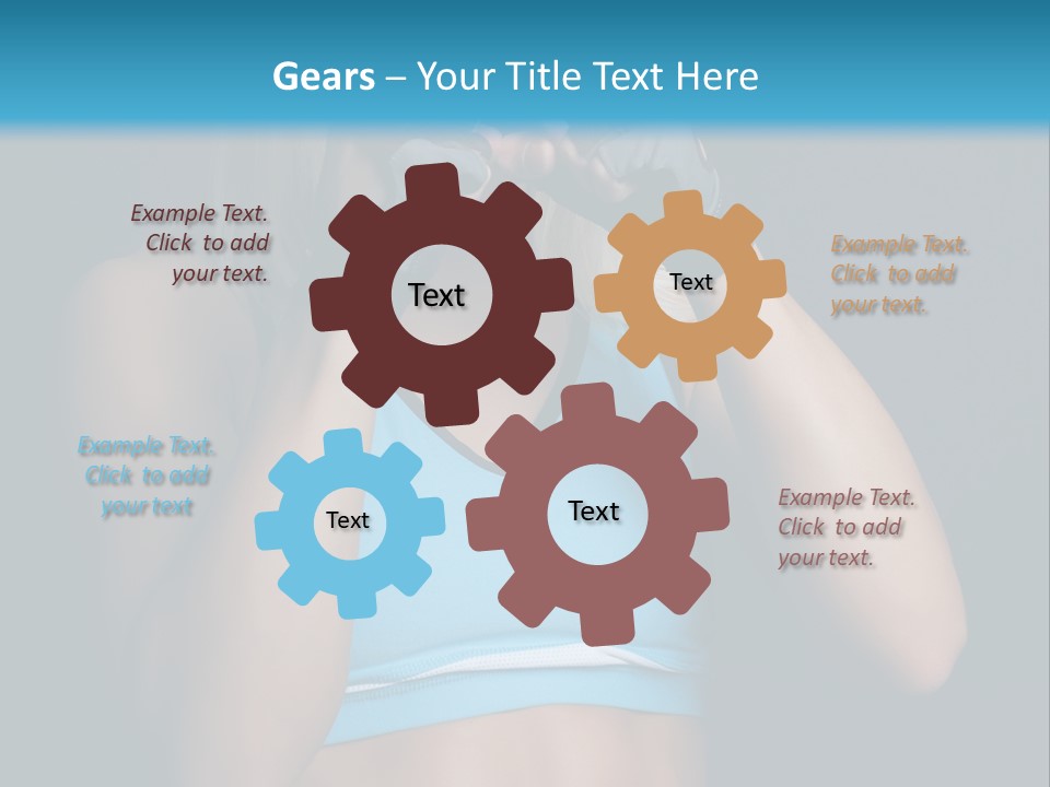 Athletic Lifting Health PowerPoint Template