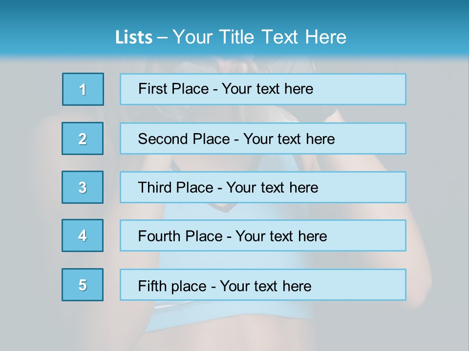 Athletic Lifting Health PowerPoint Template