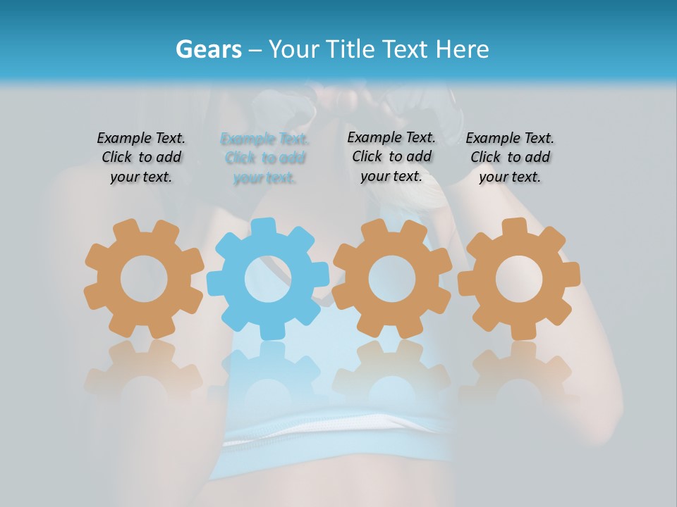 Athletic Lifting Health PowerPoint Template