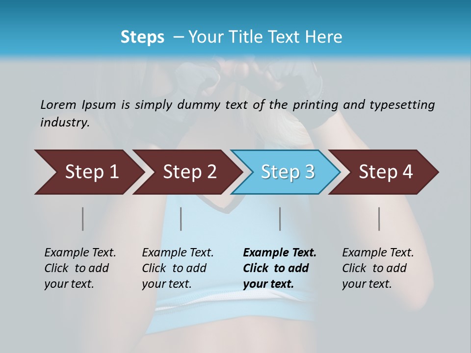 Athletic Lifting Health PowerPoint Template