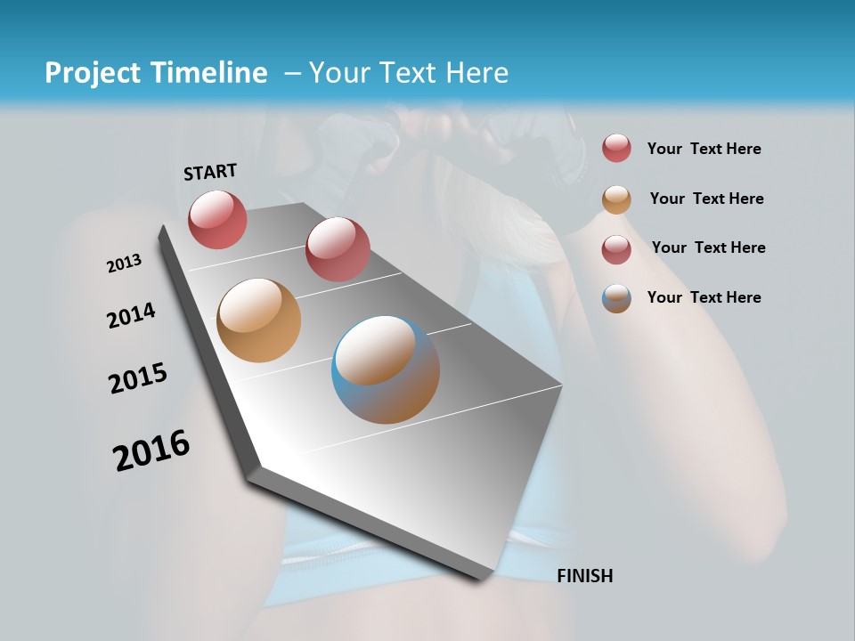 Athletic Lifting Health PowerPoint Template