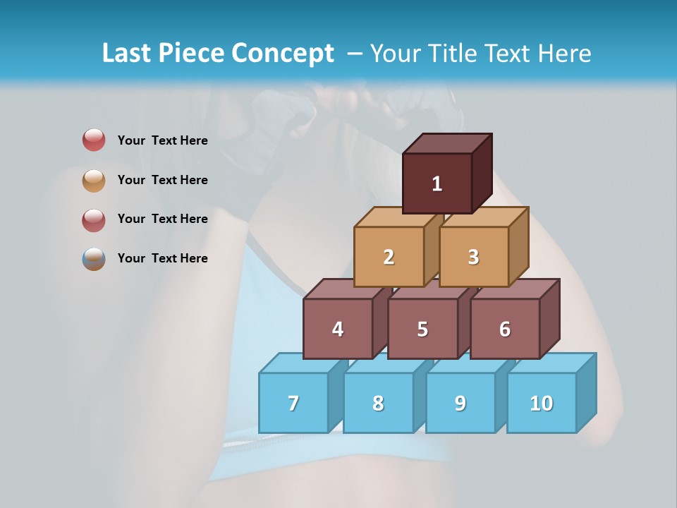 Athletic Lifting Health PowerPoint Template