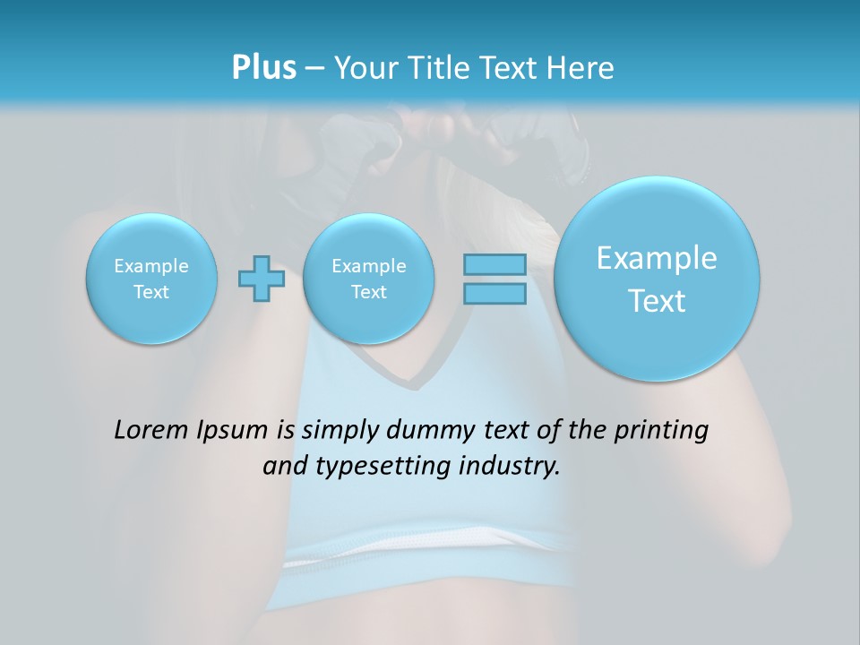 Athletic Lifting Health PowerPoint Template