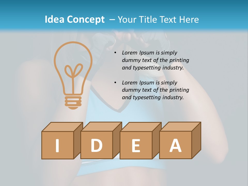 Athletic Lifting Health PowerPoint Template