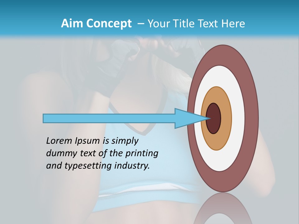 Athletic Lifting Health PowerPoint Template