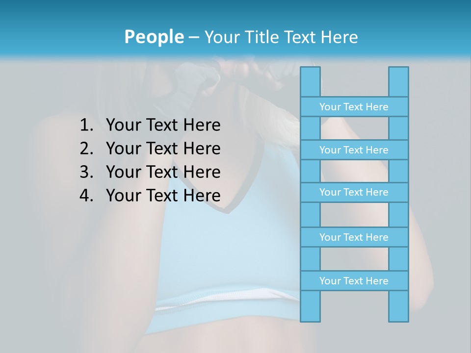 Athletic Lifting Health PowerPoint Template