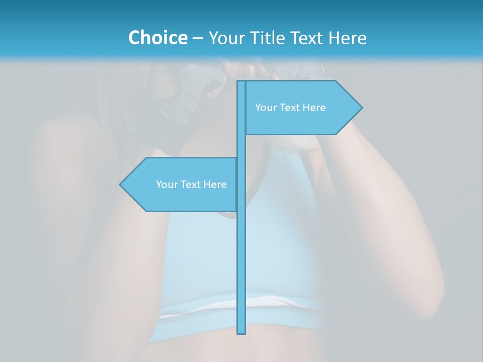 Athletic Lifting Health PowerPoint Template