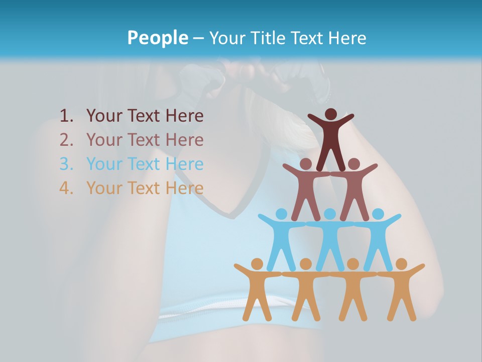 Athletic Lifting Health PowerPoint Template