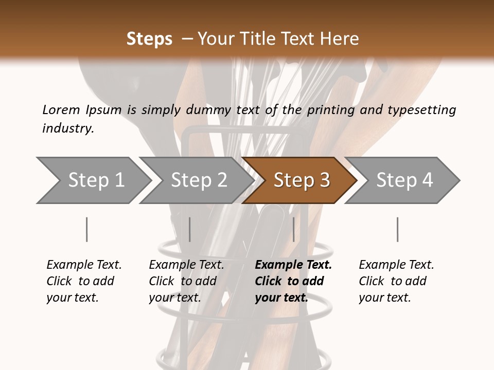 Spoon Kitchenware Holding PowerPoint Template