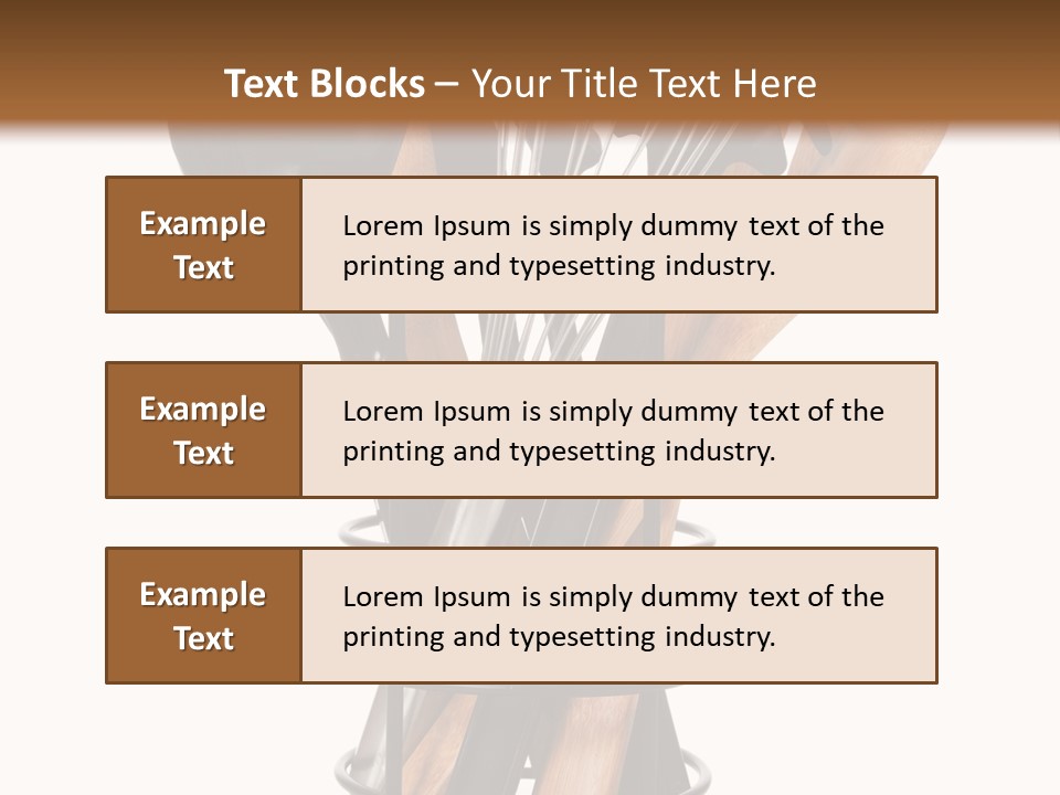 Spoon Kitchenware Holding PowerPoint Template