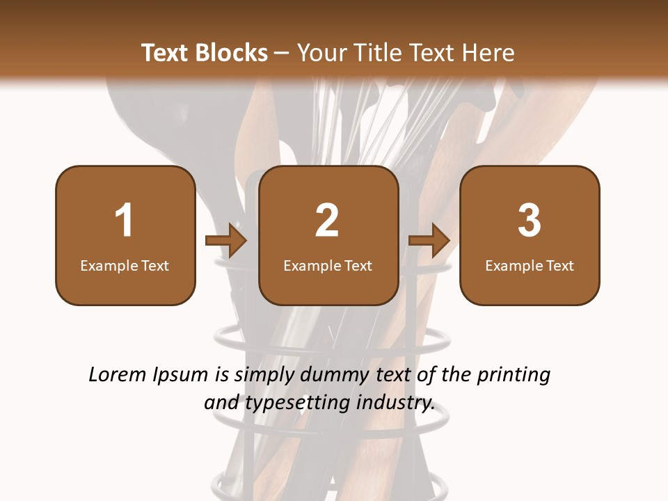 Spoon Kitchenware Holding PowerPoint Template