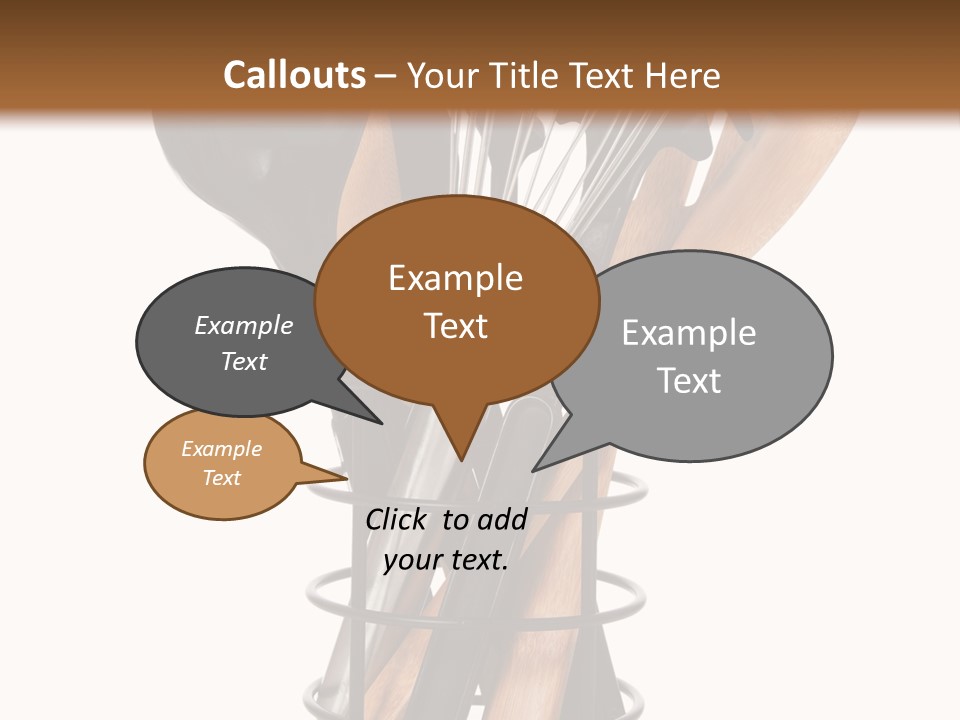 Spoon Kitchenware Holding PowerPoint Template