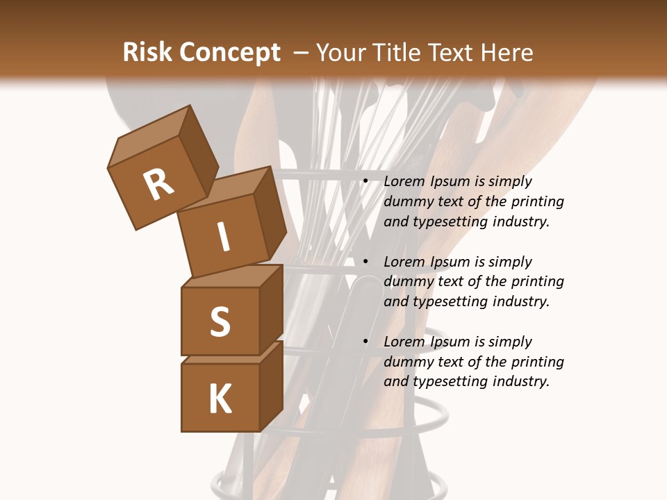 Spoon Kitchenware Holding PowerPoint Template