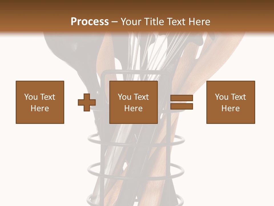 Spoon Kitchenware Holding PowerPoint Template