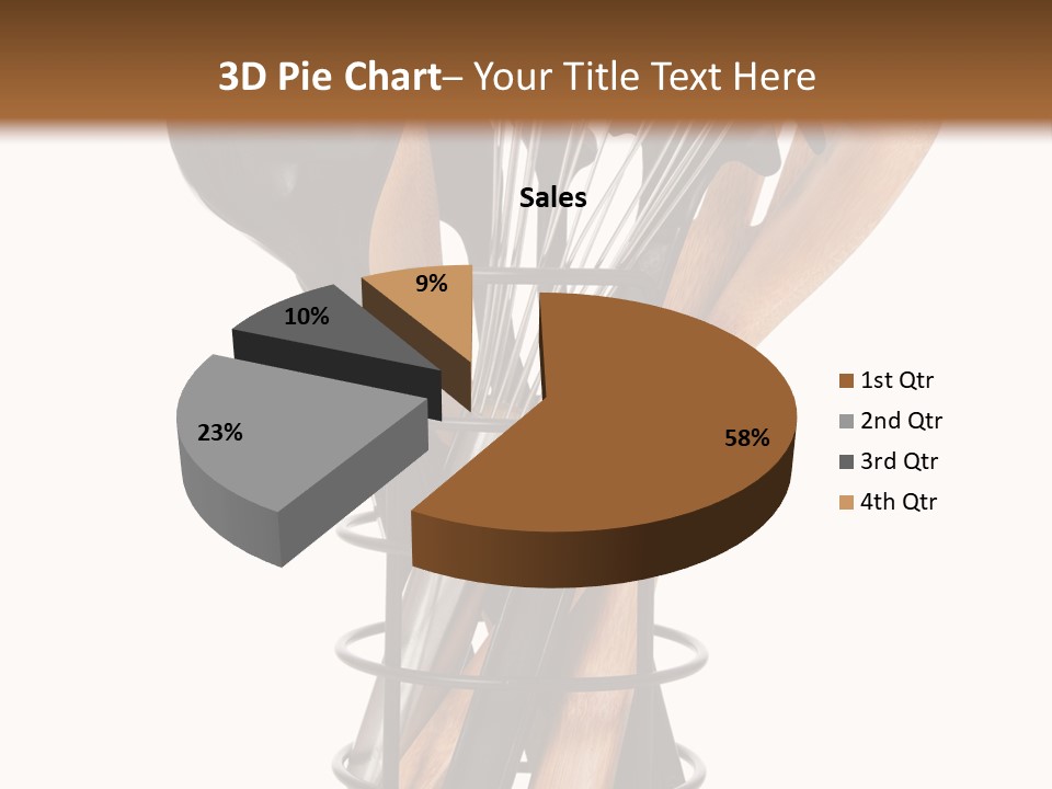 Spoon Kitchenware Holding PowerPoint Template