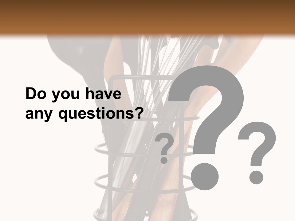 Spoon Kitchenware Holding PowerPoint Template