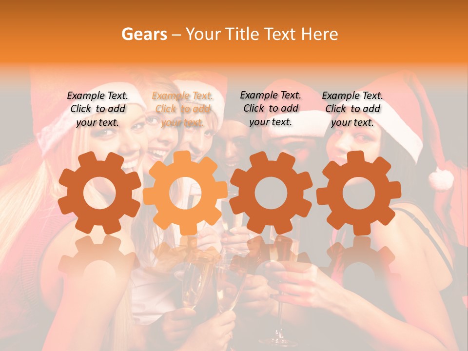 Having Young Party PowerPoint Template